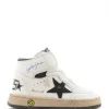 REMISE allant jusqu. GOLDEN GOOSE Baskets Bébé Sky Star School Cuir Blanc Noir 16