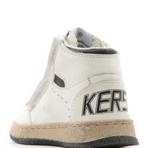 REMISE allant jusqu. GOLDEN GOOSE Baskets Bébé Sky Star School Cuir Blanc Noir 10