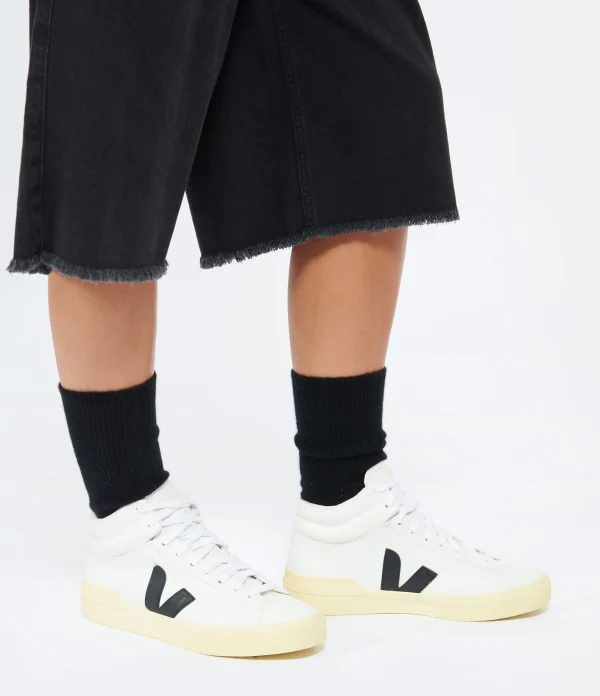 prix abordable VEJA Baskets Minotaur Chromefree Cuir Blanc Noir 5