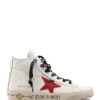 Paiement sécurisé GOLDEN GOOSE Baskets Enfant Francy Cuir Blanc Rouge Doré 20