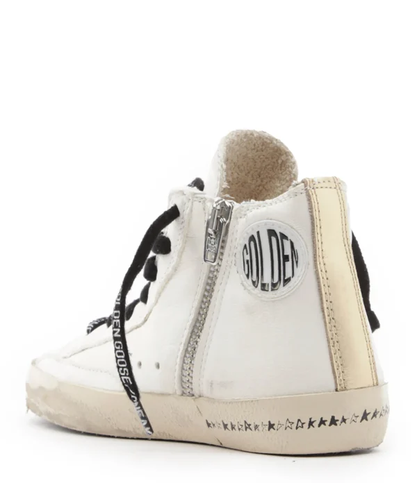 Paiement sécurisé GOLDEN GOOSE Baskets Enfant Francy Cuir Blanc Rouge Doré 4