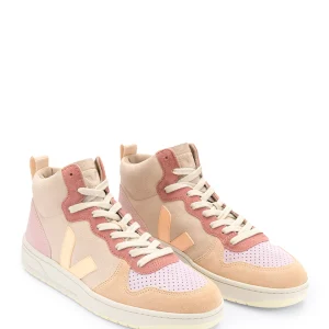 grand choix VEJA Baskets V-15 Suédé Multicolore Peach 10