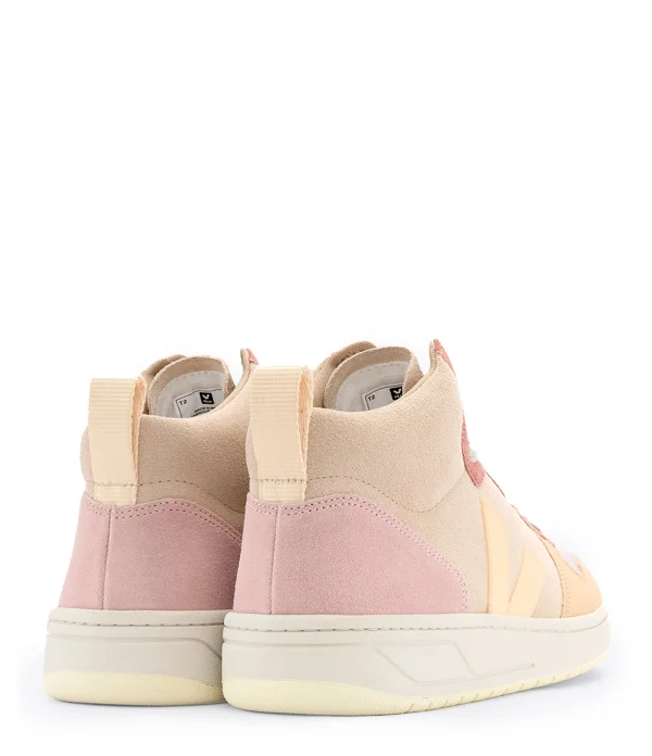 grand choix VEJA Baskets V-15 Suédé Multicolore Peach 4