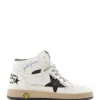 achat pas cher GOLDEN GOOSE Baskets Enfant Sky Star Cuir Blanc Noir 20