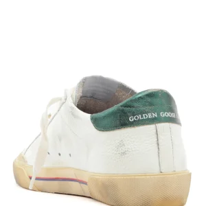 GOLDEN GOOSE Baskets Superstar Cuir Crème Léopard Vert en france 12