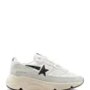 meilleure qualité GOLDEN GOOSE Baskets Running Sole Cuir Blanc Ivoire Noir 25