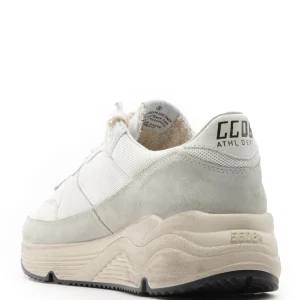 meilleure qualité GOLDEN GOOSE Baskets Running Sole Cuir Blanc Ivoire Noir 12