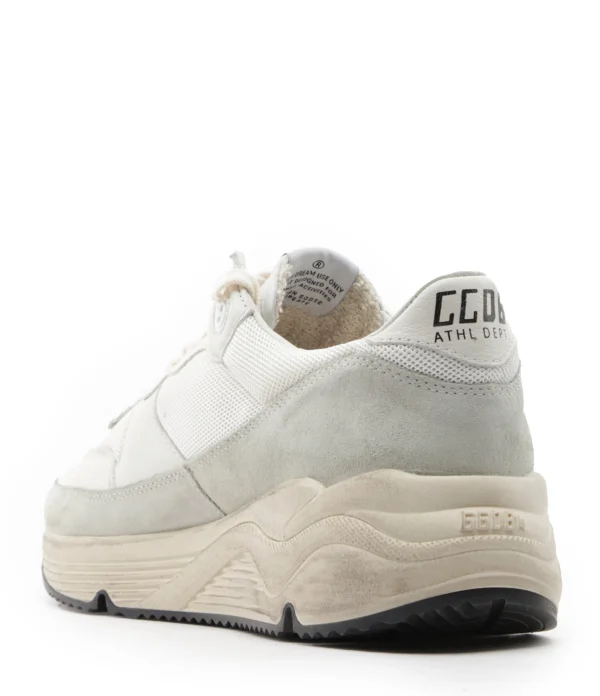 meilleure qualité GOLDEN GOOSE Baskets Running Sole Cuir Blanc Ivoire Noir 4