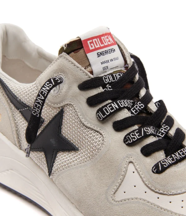 GOLDEN GOOSE Baskets Homme Running Sole Gris Blanc Large choix en ligne 5