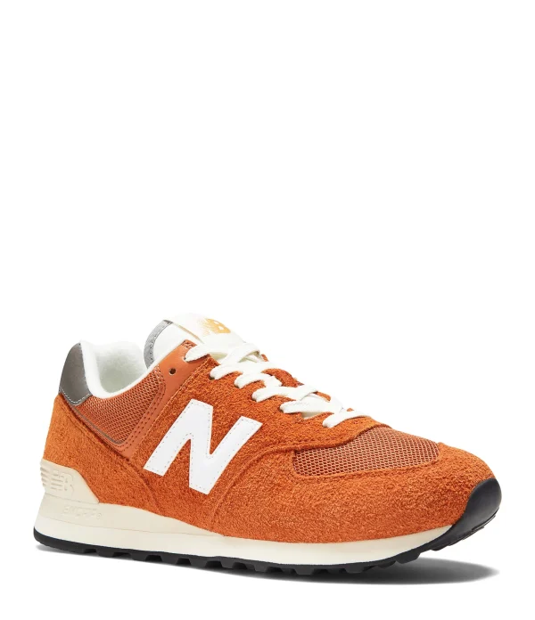 NEW BALANCE Baskets 574 Orange excellents soldes 3