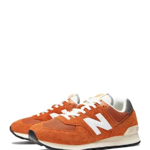 NEW BALANCE Baskets 574 Orange excellents soldes 12