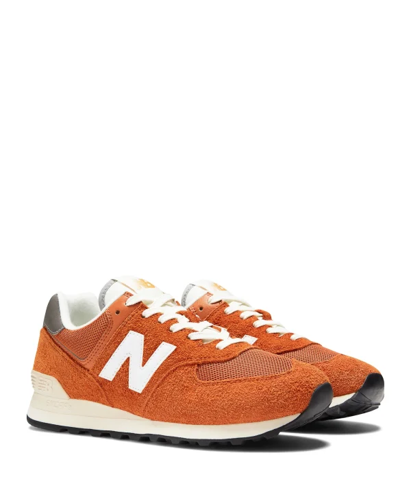 NEW BALANCE Baskets 574 Orange excellents soldes 5