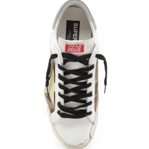 soldes en ligne GOLDEN GOOSE Baskets Homme Superstar Cuir Camouflage Blanc Vert 8