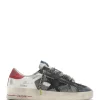 boutique en ligne france GOLDEN GOOSE Baskets Homme Stardan Cuir Blanc Noir Rouge 16