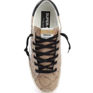 GOLDEN GOOSE Baskets Superstar Cuir Marron Serpent de garantie authentique 10