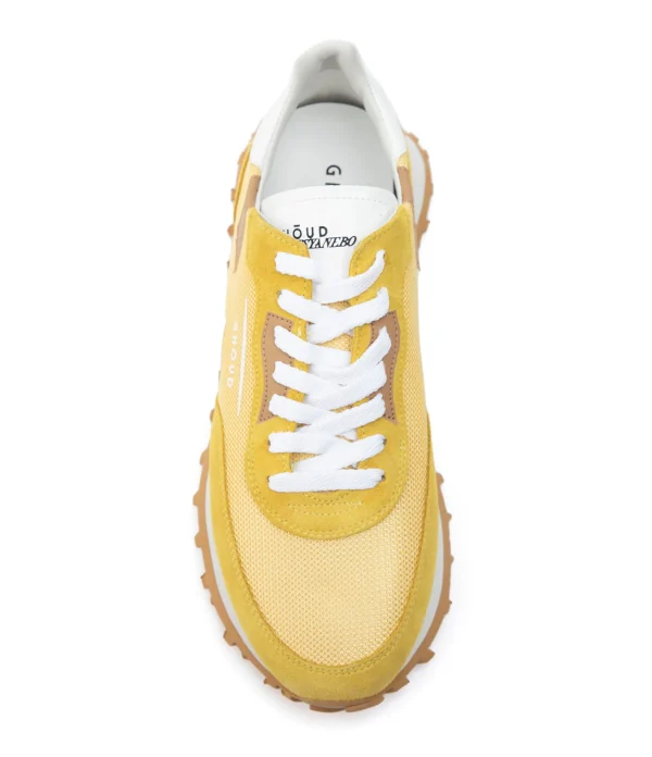 Meilleur Prix Garanti GHOUD VENICE Baskets Rush One Low Mesh Jaune Beige, Collaboration Ghoud X Lesyanebo 3