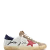 online boutique GOLDEN GOOSE Baskets Homme Superstar Cuir Blanc Rouge Tabac 22