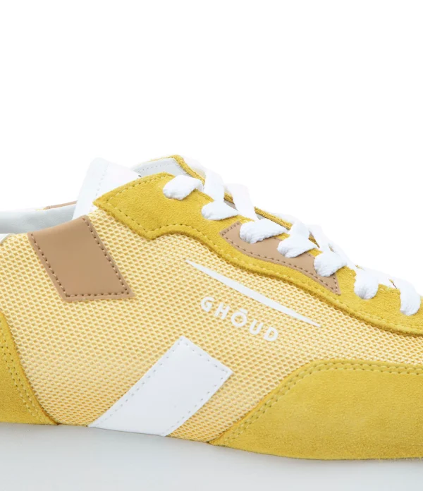 Meilleur Prix Garanti GHOUD VENICE Baskets Rush One Low Mesh Jaune Beige, Collaboration Ghoud X Lesyanebo 5