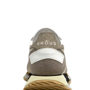 GHOUD VENICE Baskets Running Star Low Mesh Beige Doré Livraison gratuite 10