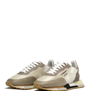 GHOUD VENICE Baskets Running Star Low Mesh Beige Doré Livraison gratuite 14