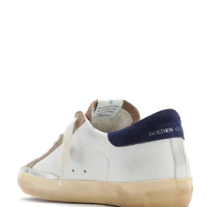 online boutique GOLDEN GOOSE Baskets Homme Superstar Cuir Blanc Rouge Tabac 10