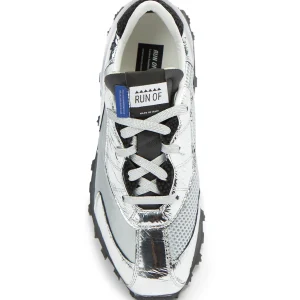 boutique en ligne RUN OF Baskets Silver Run Cuir Argenté 11