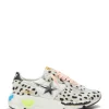 GOLDEN GOOSE Baskets Running Cuir Pois Noir Blanc Nouvelle Collection 20