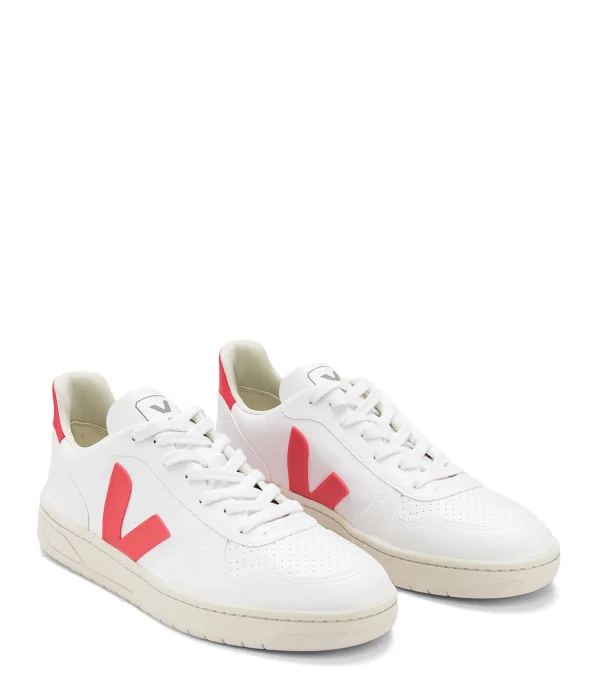 Top ventes VEJA Baskets V-10 CWL White Rose Fluo 3