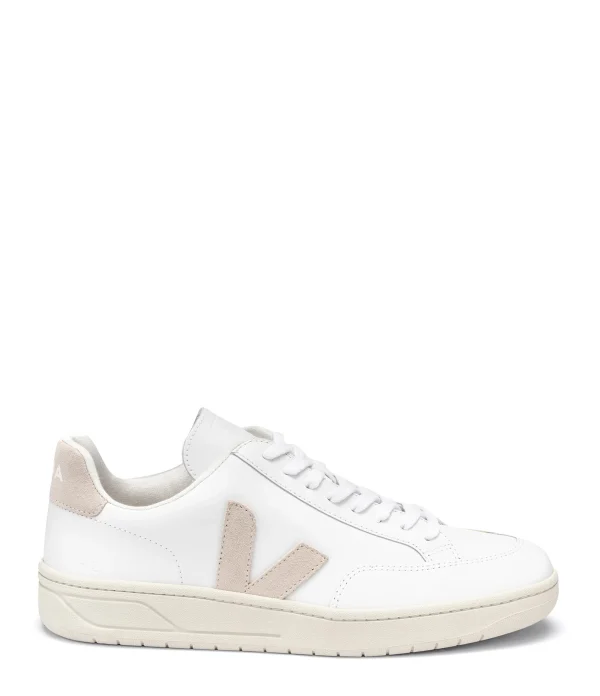 Distributeur Officiel VEJA Baskets V-12 Cuir Extra White Sable 1