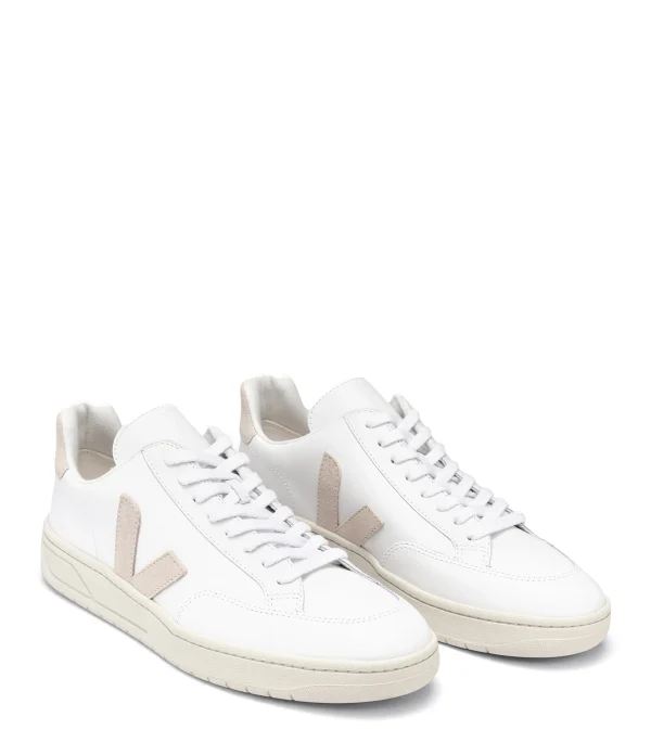 Distributeur Officiel VEJA Baskets V-12 Cuir Extra White Sable 3