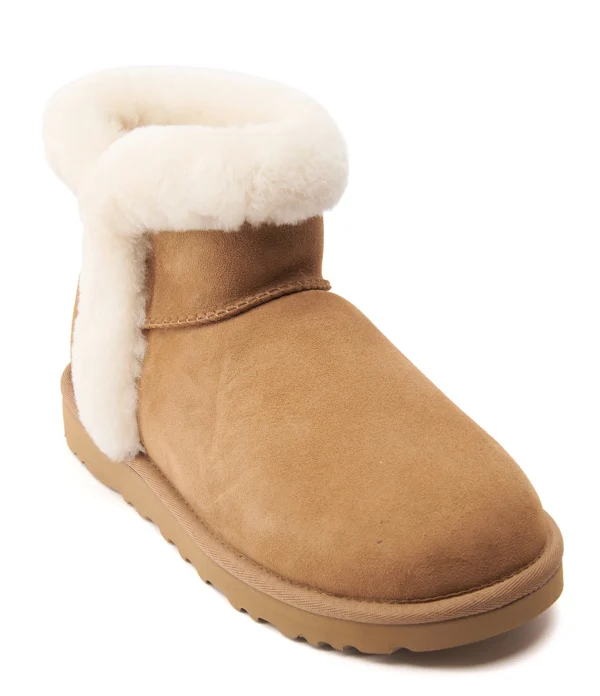 grossiste en ligne UGG Boots Classic Ultra Mini Heritage Fluff Chestnut 4