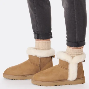 grossiste en ligne UGG Boots Classic Ultra Mini Heritage Fluff Chestnut 19