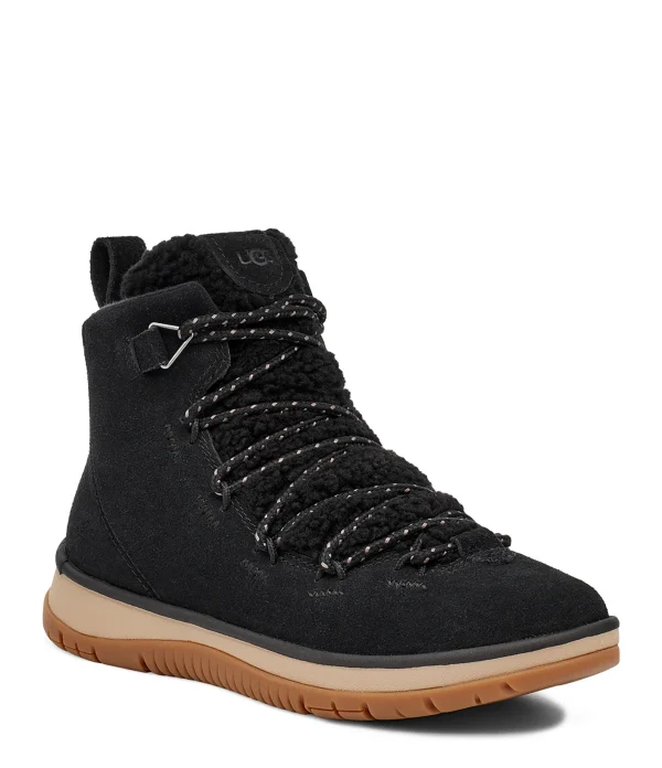 qualité d’originales UGG Bottines Lakesider Heritage Cuir Suédé Noir 4