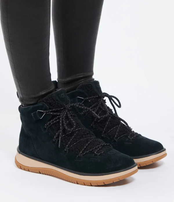 qualité d’originales UGG Bottines Lakesider Heritage Cuir Suédé Noir 6