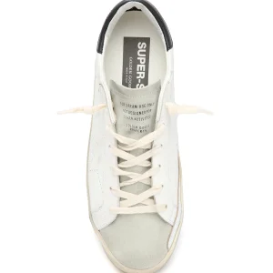 pas cher en vente GOLDEN GOOSE Baskets Homme Superstar Cuir Blanc Ice Noir 8