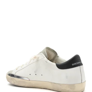 pas cher en vente GOLDEN GOOSE Baskets Homme Superstar Cuir Blanc Ice Noir 10