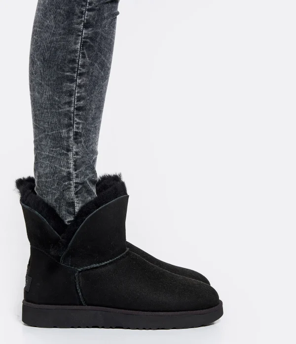 UGG Bottines Classic Cuff Mini Noir Satisfait ou Remboursé 6