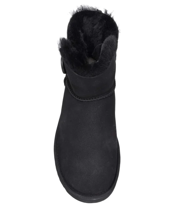 UGG Boots Mini Bailey Button Noir REMISE 3