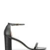 STUART WEITZMAN Sandales Amelina Block Cuir Noir soldes pas cher 25