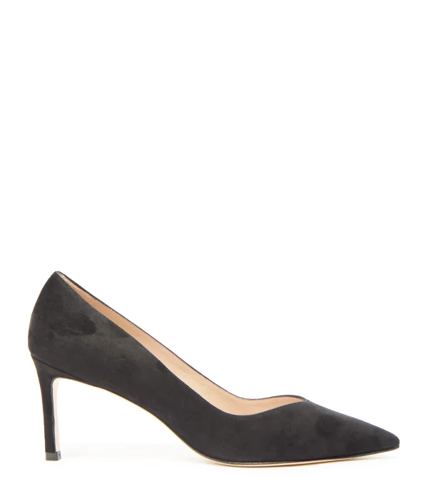 STUART WEITZMAN Escarpins Anny 70 Cuir Suédé Noir mode pas cher 1