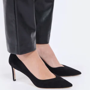 STUART WEITZMAN Escarpins Anny 70 Cuir Suédé Noir mode pas cher 17