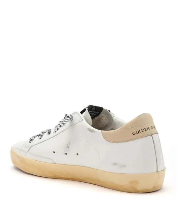 dernière tendance GOLDEN GOOSE Baskets Superstar Cuir Blanc Rose Fluo 4