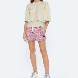 dernière tendance GOLDEN GOOSE Baskets Superstar Cuir Blanc Rose Fluo 24