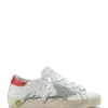 Dernières Nouveautés GOLDEN GOOSE Baskets Bébé Superstar Cuir Blanc Rouge Irisé 14