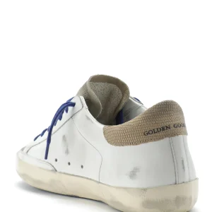 GOLDEN GOOSE Baskets Homme Superstar Cuir Blanc Taupe Noir boutique en france 10