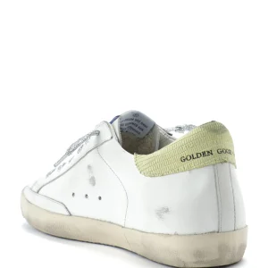 Promotio de vente GOLDEN GOOSE Baskets Superstar Cuir Blanc Jaune Croco 18