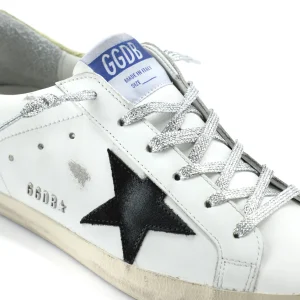 Promotio de vente GOLDEN GOOSE Baskets Superstar Cuir Blanc Jaune Croco 20