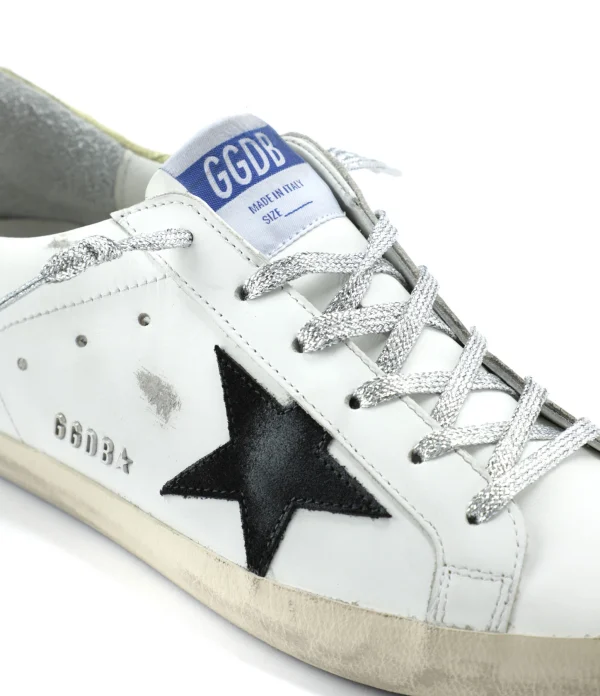 Promotio de vente GOLDEN GOOSE Baskets Superstar Cuir Blanc Jaune Croco 5