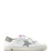 acheter en ligne GOLDEN GOOSE Baskets May School Cuir Blanc 14