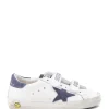 GOLDEN GOOSE Baskets Bébé Old School Cuir Blanc Bleu Navy magasin solde 16